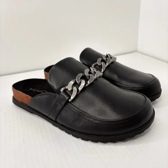 Vionic Georgie Mule Black Leather Womens Comfort Shoe Size 8.5 Arch Support NEW! - Picture 6 of 13